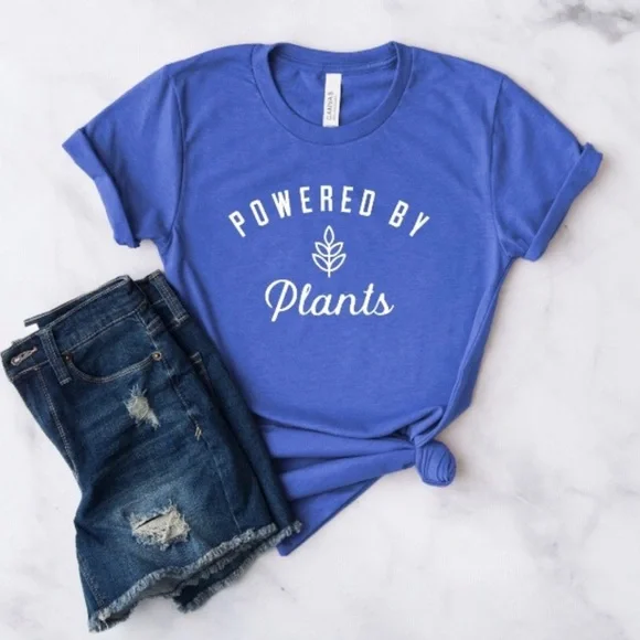 Powered by Plants Shirt • Made to order! 🧵 - Picture 1 of 4